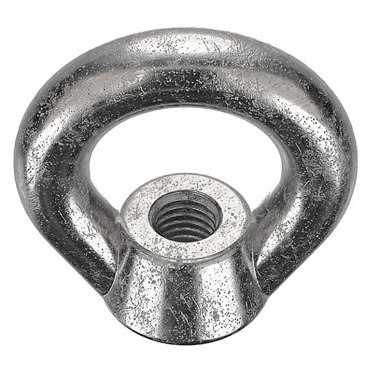 Standard Lifting Eye Nut, M10 x 1.50mm , Plain A2 Stainless Steel Lifting Eye Nut Grainger Approved 1ZU42