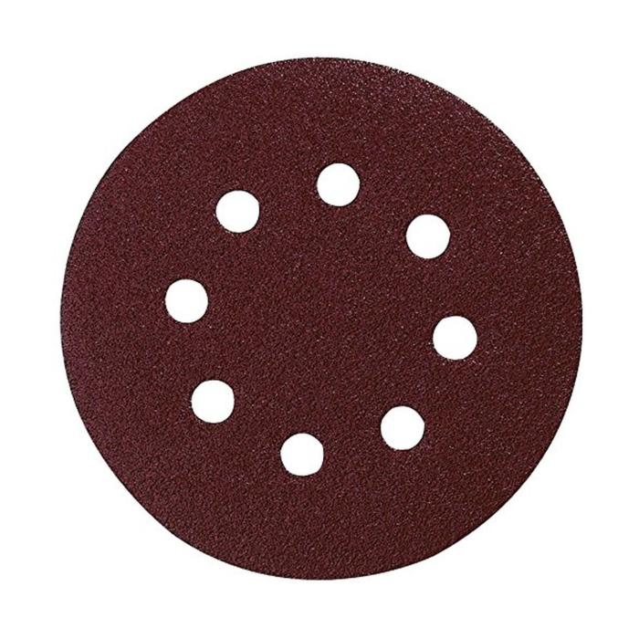 Abrasive Paper 125mm (Grit 80), For BO5010, BO5021, BO5030, BO5041, 10 Discs Abrasive Paper Makita P-43555
