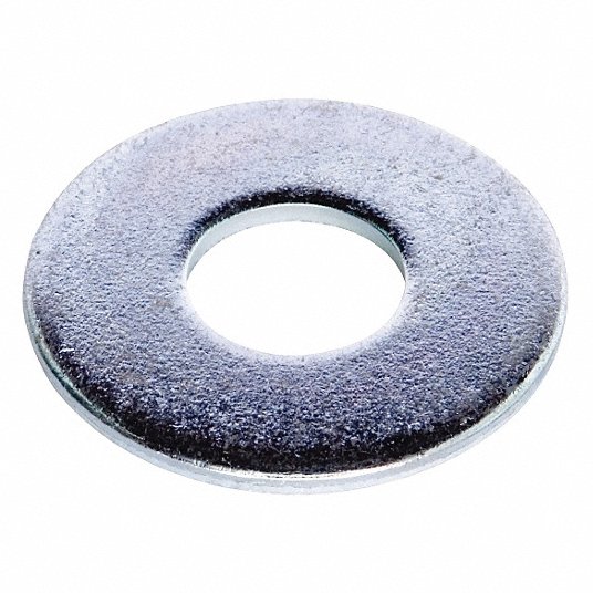 Steel Flat Washer, Zinc Plated Fastener Finish, Fits Bolt Sizes 5/8Inch, Pkg  of 50 Flat Washer Grainger Approved UST011647