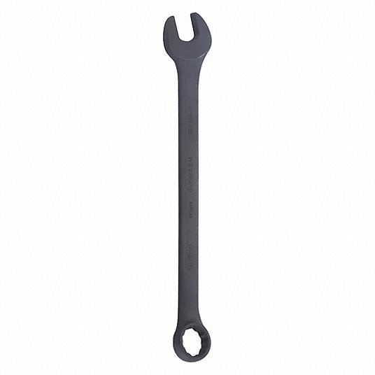 Combination Wrench, Alloy Steel, Black Oxide, 1 13/16 in Head Size, 24 1/8 in Overall Lg Combination Wrench Westward 54RZ43