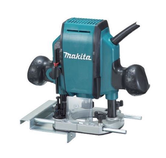 Plunge Router, Plunge Capacity 0~35mm, 6 mm (1/4 inch) & 8 mm (3/8inch), 900W, 27000rpm, 2.7kg Router Makita RP0900