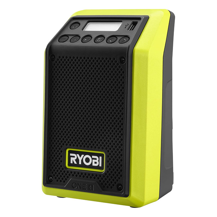 Cordless Bluetooth Radio, Charge Smartphones,18V, 10W, 1.43kg Cordless Bluetooth Radio Ryobi RR18-0