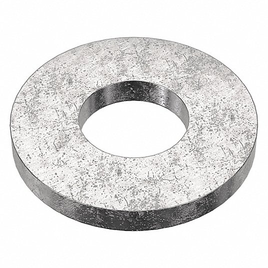 Stainless Steel Flat Washer, Plain Fastener Finish, Fits Bolt Sizes #10 Flat Washer Grainger Approved WAS504#10