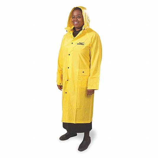 Condor 3AK92 Rain Coat with Detachable Hood, Rain Coat, M
