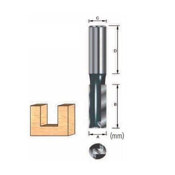 إكسسوارات, لقمة تفريز مستقيمة (10 ملم) Router Bits ماكيتا D-13895
