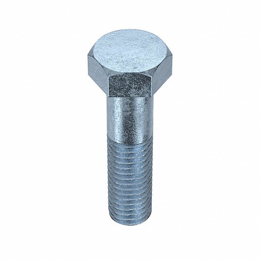 Hex Head Cap Screw: Steel, Zinc Plated, Thread 5/16Inch-18, Head Width 3/4Inch, 2Inch, 10Pcs Hex Head Cap Screw Grainger Approved U01200.050.0200