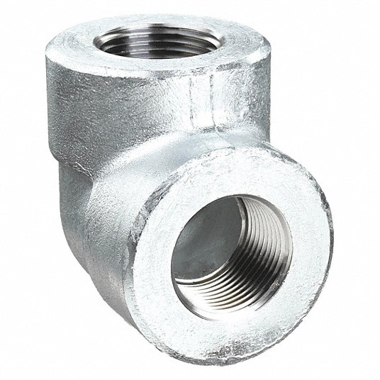 Elbow, 90 Deg, 3/8 Inch, Galvanized Steel Elbow Grainger Approved 1MPC4