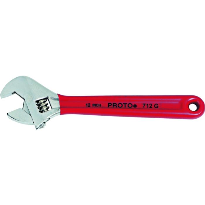 Satin Chrome Adjustable Wrench, 6" Adjustable Wrench Proto J706G