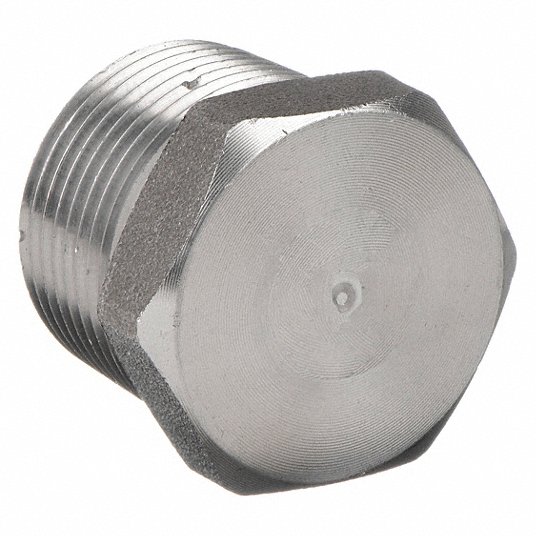 Hex Head Plug: 1/4Inch Fitting Pipe Size, Forged Steel, Black, Male NPT Hex Head Plug Grainger Approved 1MNF3