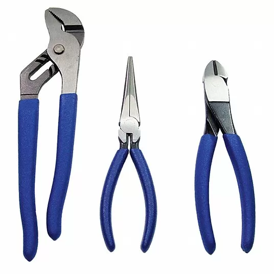 Plier Set, Blue, Fully Polished Plier Set Westward 10Z815