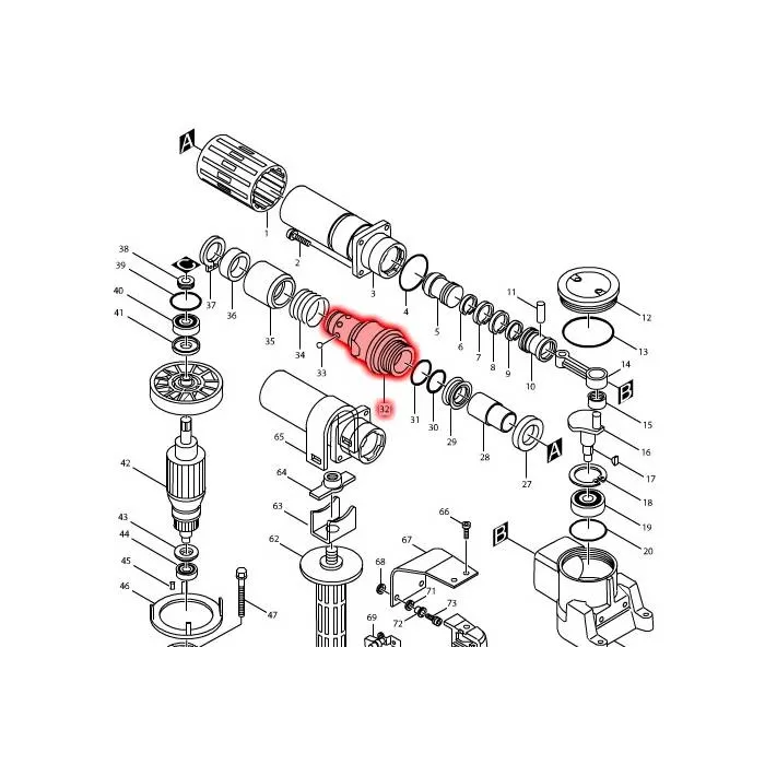 Tool Holder Set, For HM0810T Tool Holder Set Makita 193004-0
