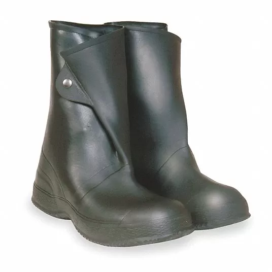 Overboot, Mid-Calf Shoe, Plain, Chevron, 10 Fits Shoe Size, Black, 2000, 1 Pair Overboot TALON TRAX 3XE88