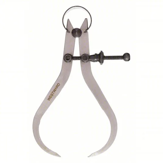 Outside Spring Caliper, 4 inch, Nut Type Solid Outside Spring Caliper Westward 40L721