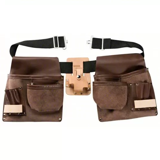 Tool Belt, Polypropylene, Gen Purpose, 11 Pockets, Up to 50 inch Waist Size, Black Tool Belt Proto J95120