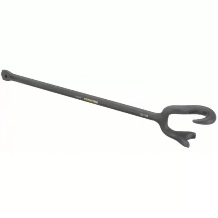 Claw Valve Wheel Wrench, 1 3/8 inch_1 1/2 inch Head Size, 21 1/4 inch Overall Length, Alloy Steel Claw Valve Wheel Wrench Westward 5PWF2