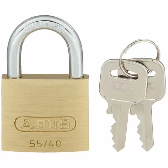 Padlock, Brass, Shackle Type Standard Shackle55/40 KD Padlock Abus 5540 KD
