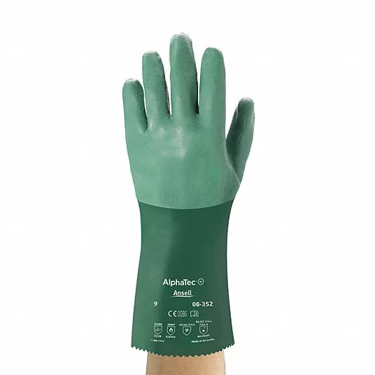 Chemical Resistant Gloves, 10, Glove Materials Neoprene, 1 PR  Ansell 8-352