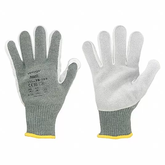 Cut Resistant Gloves, A5 ANSI/ISEA Cut Level, 5 ANSI/ISEA Abrasion Level, Goatskin, 1 PR Gloves Ansell 70-765