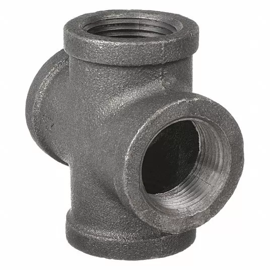 Cross, FNPT, 1/8 in Pipe Size - Pipe Fitting Cross Anvil 310069208