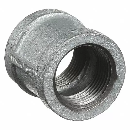 Galvanized Malleable Iron Coupling, 1/4" Pipe Size, FNPT Connection Type Iron Coupling Anvil 311079800