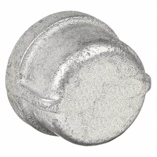 Round Cap, Malleable Iron, 1 1/4 in Pipe Size, Female NPT, Class 150 Round Cap Anvil 319900643