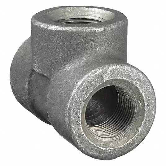 Tee, Forged Steel, 3/4 in x 3/4 in x 3/4 in Fitting Pipe Size, Class 3000 Tee Anvil 0361119803