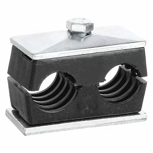 PIPE SYSTEMS, Tube Clamp Kit, Weld Plate, Zinc-Plated Tube Clamp Kit Behringer TW2050-PP