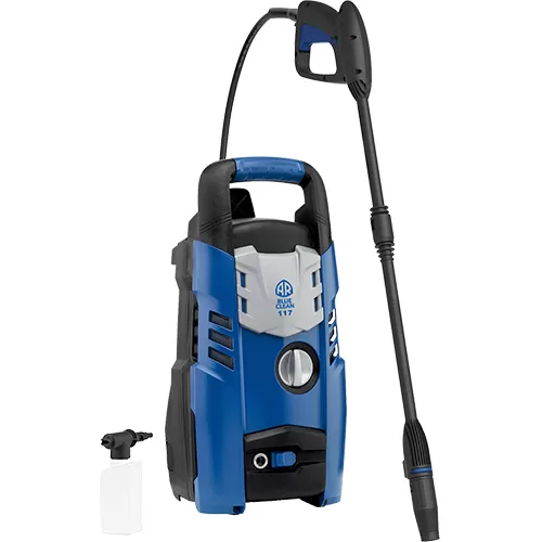High Pressure Cleaner, 1 Phase 220 Volt 60 hertz ,Maximum Pressure 110 Bar, 1300 W, 5.6 Kg High Pressure Cleaner Blue Clean M117