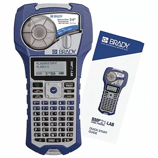 Handheld Label Printer: No Wireless Connectivity, 3/4 Handheld Label Printer Brady BMP21-LAB
