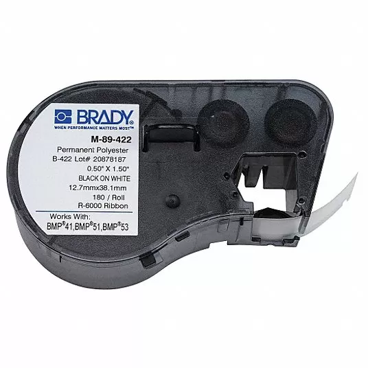 Label Cartridge, Length 1/2 in Label Cartridge Brady M-89-422