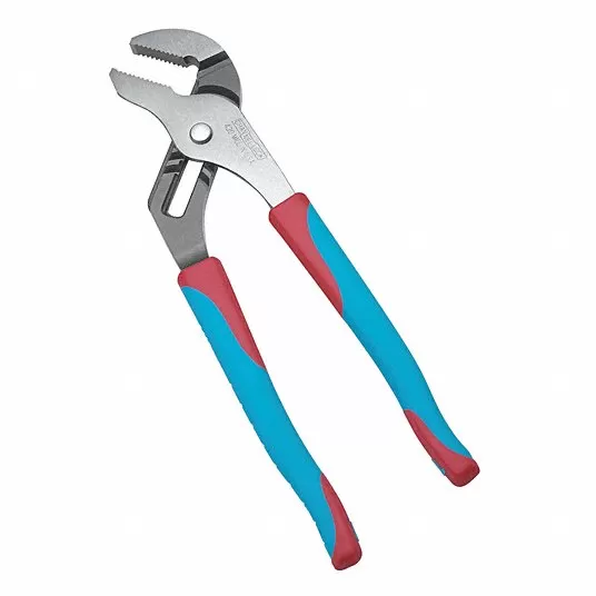 Tongue and Groove Plier, Flat, Groove Joint, 2 inch Max Jaw Opening, 10 1/2 inch Overall Lg, Serrated Tongue and Groove Plier Channellock 430CB
