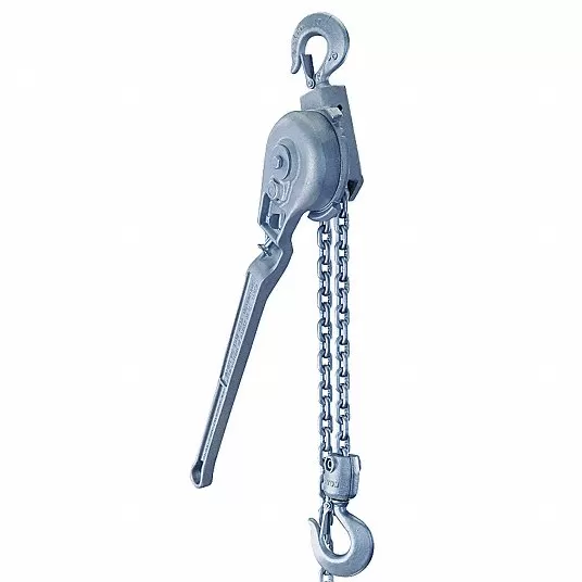 Lever Chain Hoist, 4000 lb Load Capacity, 5 ft Hoist Lift, 1 1/8 in Hook Opening Lever Chain Hoist Coffing 05340W