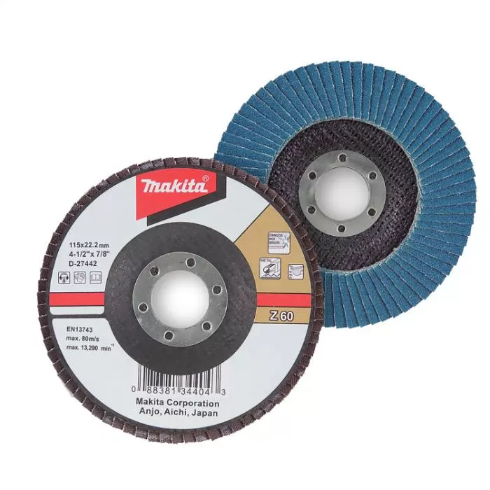 Flap Disc , 115 mm 4-1/2- Inch, (Grit Z  80) Flap Disc  Makita D-27458