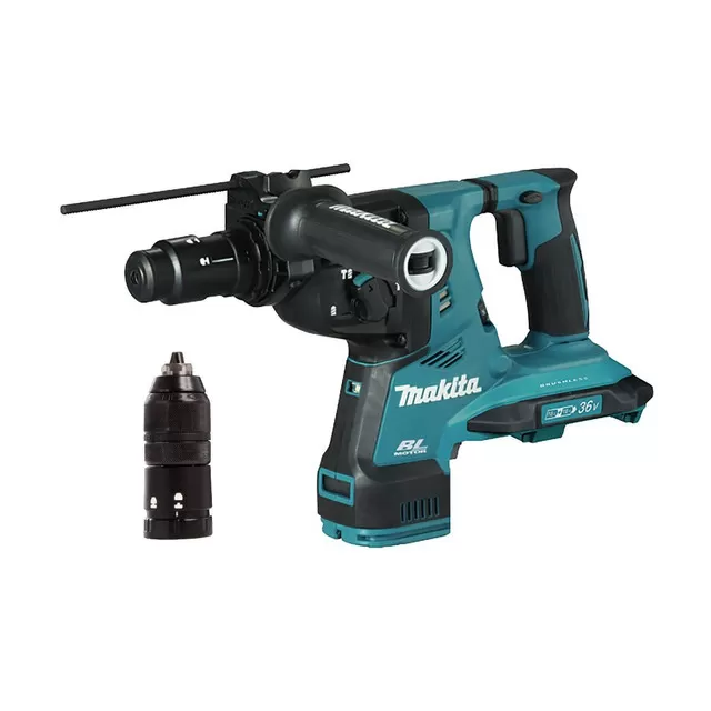 Cordless Brushless Combination Hammer, For Concrete , Steel , Wood, 3 Operation Modes, 36V, 980rpm, 5.1kg Combination Hammer Makita DHR281Z