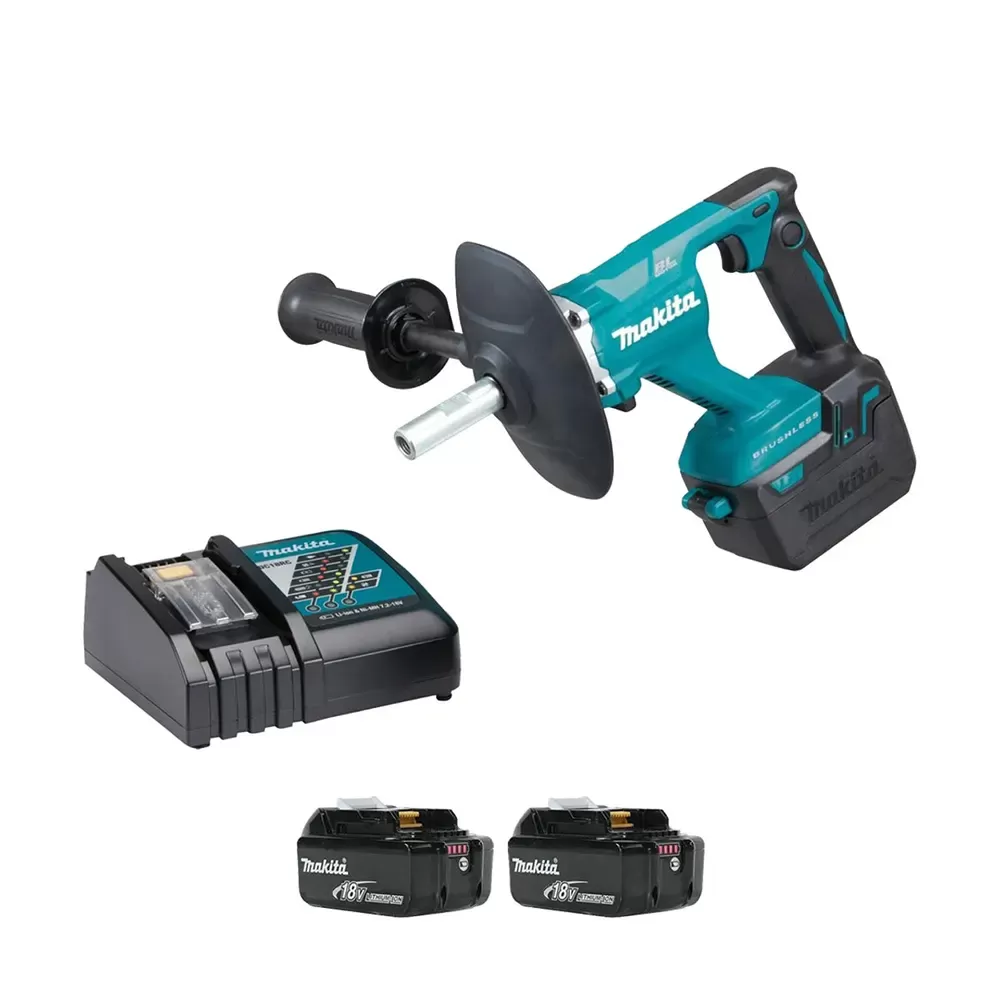 Cordless Variable Speed Mixer, Blade Diameter 165mm, 18V, 0 ~ 1,300 & 0 ~ 350 rpm, 2.8 kg Cordless Mixer Makita DUT130RTE