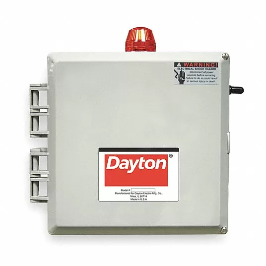 Pump Control Panel, 120/208/240V AC, Compatible Pump Type Sump, Tether Float Pump Control Panel Dayton 2PZG8