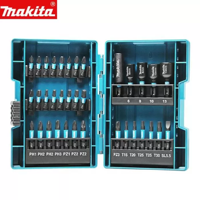 Impact Black 35Pcs Screwdriver Bit Set Screwdriver Bit Set Makita E-06638