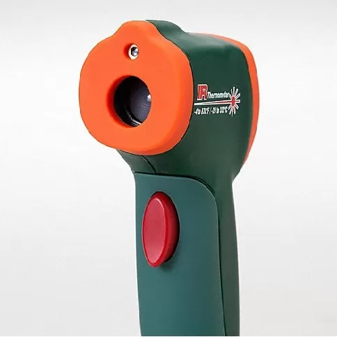 Backlit LCD, Infrared Thermometer, Single Dot Laser Sighting - Infrared 6XFV4 Infrared Thermometer Extech IR400