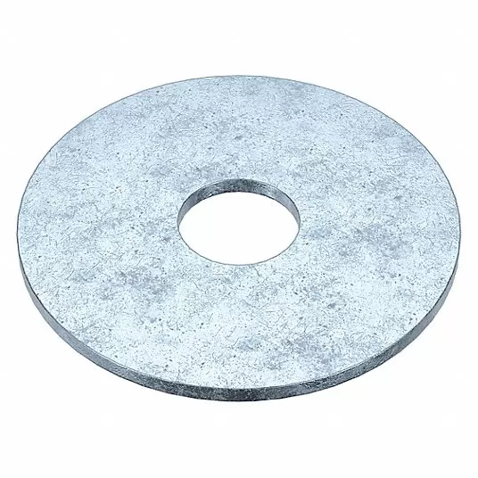 Steel Fender Washer, Zinc Plated Fastener Finish, Fits Bolt Sizes 5/16Inch, Pkg of 50 Fender Washer Grainger Approved Z0465
