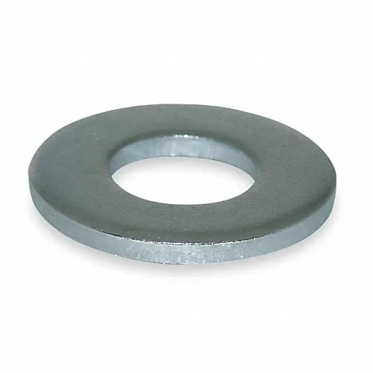 Steel Flat Washer, Zinc Plated Fastener Finish, Fits Bolt Sizes 1 Inch, 2Inch Washer Outside Dia, Pkg  of 10 Flat Washer Grainger Approved UST011757