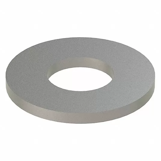 Stainless Steel Flat Washer, Plain Fastener Finish, Fits Bolt Sizes 1/4 in, Silver Flat Washer Grainger Approved Z0543-316