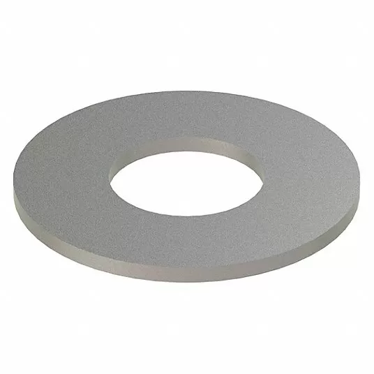 Stainless Steel Flat Washer, Plain Fastener Finish, Fits Bolt Sizes 1/2 in, Silver Flat Washer Grainger Approved Z0547-316