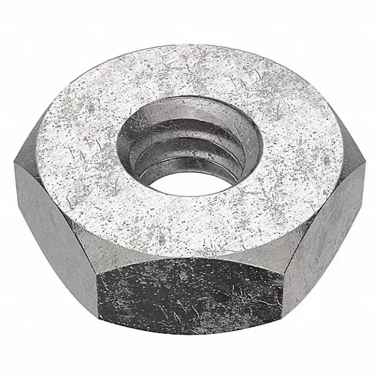 Hex Nut, Machine Screw Nut, Dia./Thread Size #8-32, Stainless Steel, Plain, Right Hand Hex Nut Grainger Approved CLC10