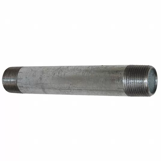 Nipple: 1Inch, Male, NPT, Schedule 40 Steel, 3inch L, Threaded on Both Ends Nipple Grainger Approved 6P824