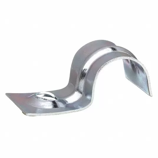 One Hole Clamp, Pre-Galvanized Steel, Width 5/8Inch  One Hole Clamp Grainger Approved 0070050EG