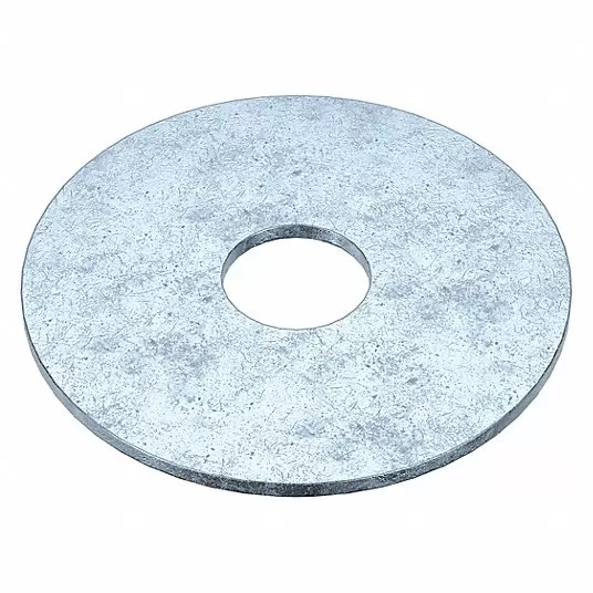 Steel Fender Washer, Zinc Plated Fastener Finish, Fits Bolt Sizes 3/8Inch, Pkg of 50 Steel Washer Grainger Approved Z0469