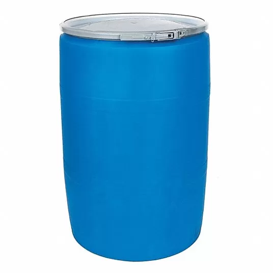 Blue Polyethylene Open Head Transport Drum, 55 gal  Transport Drum Grainger Approved POLY55OHBLPC