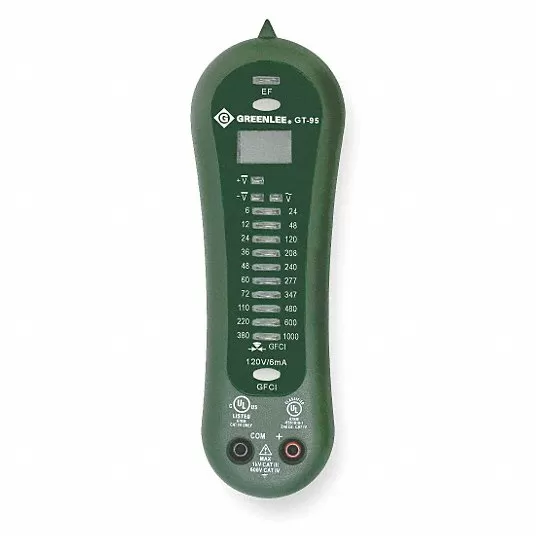 Voltage, Continuity Tester, 1000VAC, 1000VDC Continuity Tester Greenlee GT-95