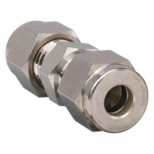 Straight Union, 3/4 in Tube Size, Metal, 1 1/16 in Hex Size762L SS 3/4 Straight Union Ham-Let 762L SS 34