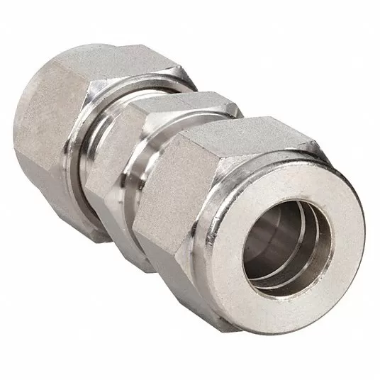 Union, 4mm Tube Size, Metal, 12 mm Hex Size Union Ham-Let 762L-SS-4MM